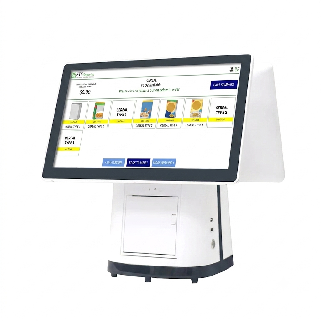 Touchscreen terminal